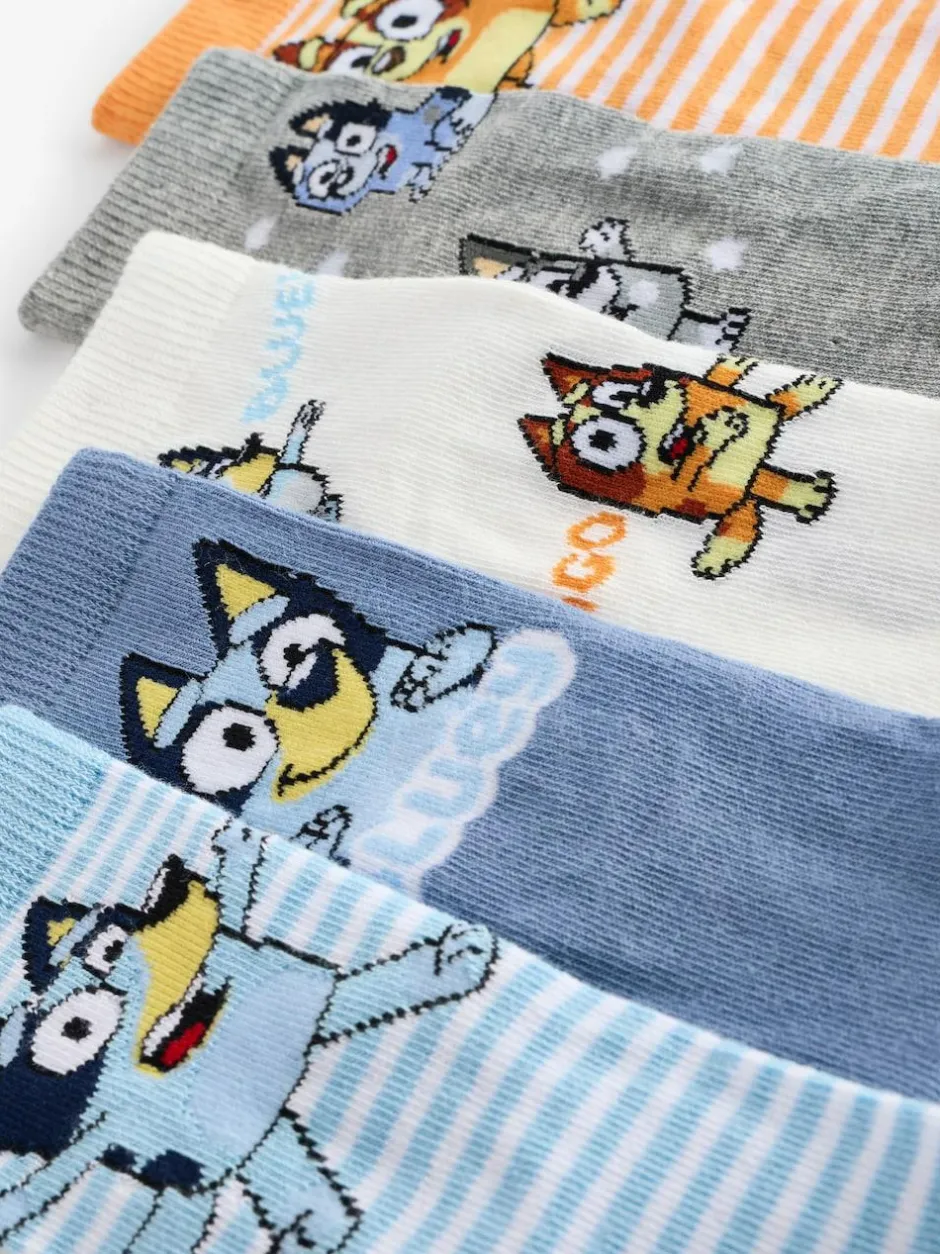 Next Blue Character Cotton Rich Socks 5 Pack Outlet