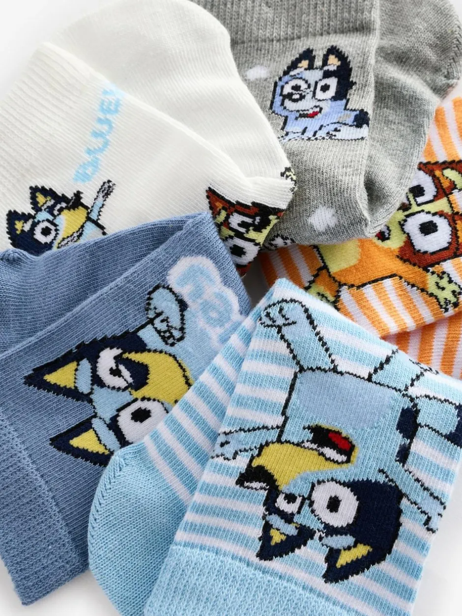 Next Blue Character Cotton Rich Socks 5 Pack Outlet