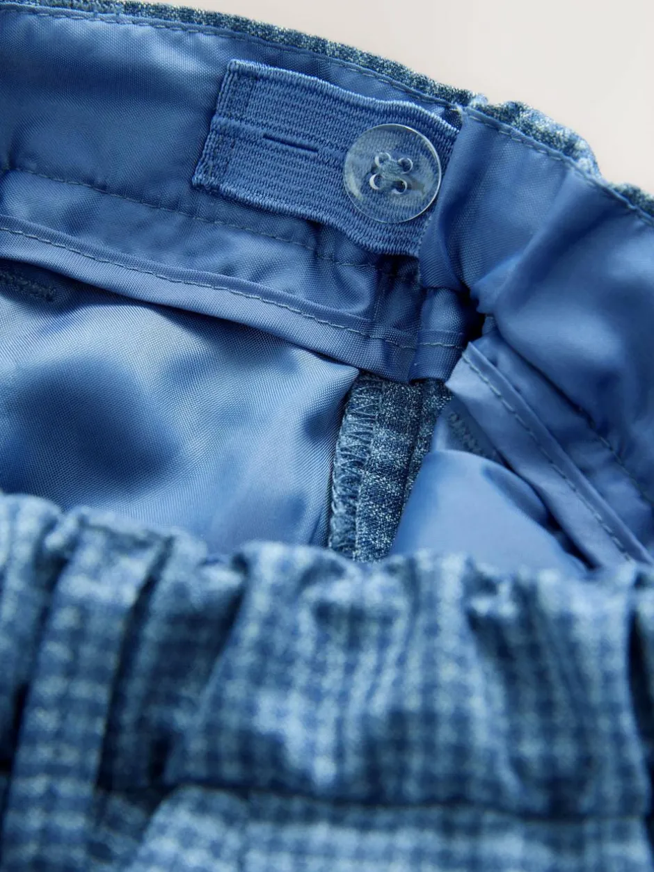 Next Blue Check Blazer, Shirt, Trousers & Bow Tie Set (3mths-9yrs) Sale