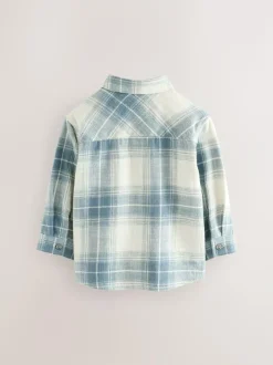Next Long Sleeve Shirt and T-Shirt Set (3mths-7yrs) Blue Check