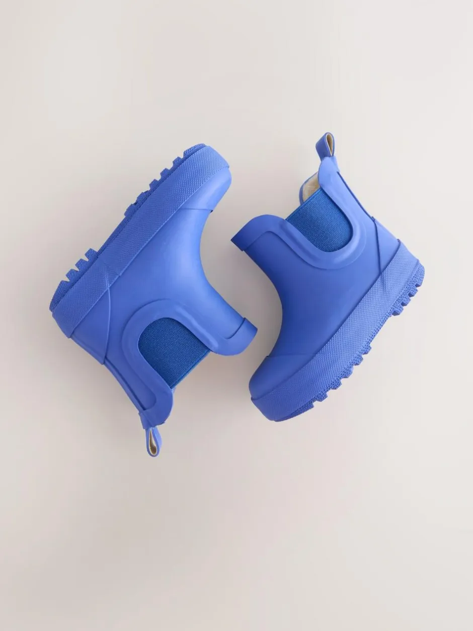 Next Blue Cobalt Warm Lined Ankle Wellies Outlet