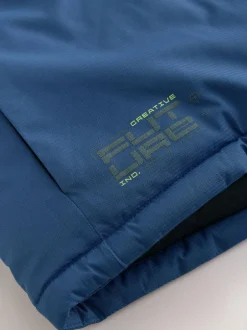 Next Waterproof Inner Wadded Coat (3-16yrs) Blue Colourblock Best