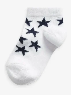 Next Blue Cotton Rich Trainer Socks 7 Pack Sale