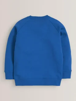 Next Crew Neck School Sweater (3-16yrs) Blue Sale