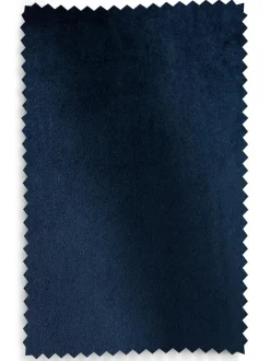 Next Blue Dark Navy Matte Velvet Pencil Pleat Blackout/Thermal Curtains Hot