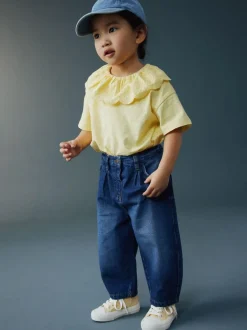 Next Blue Denim Barrel Jeans (3mths-7yrs) Outlet