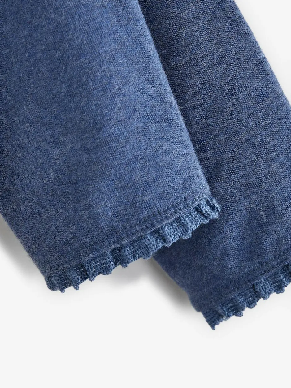 Next Blue Denim Lace Trim Leggings (3mths-7yrs) Best