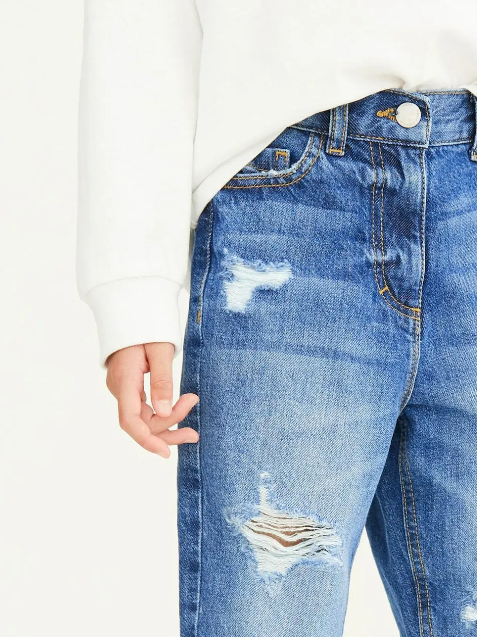 Next Mom 100% Cotton Jeans (3-16yrs) Blue Denim New
