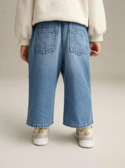 Next Wide Leg Jeans (3mths-7yrs) Blue Denim Hot