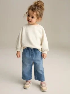 Next Wide Leg Jeans (3mths-7yrs) Blue Denim Hot