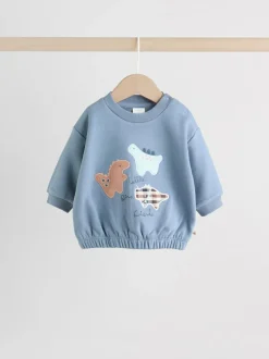 Next Baby Sweatshirt and Leggings Set (0mths-3yrs) Blue Dino
