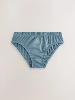 Next 100% Cotton Printed Briefs 5 Pack (1.5-10yrs) Blue Dinosaur Best