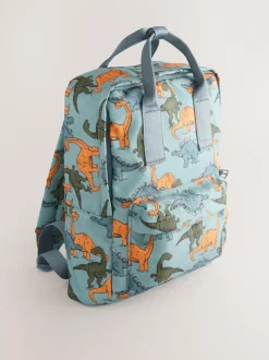 Next Backpack Blue Dinosaur Print Best