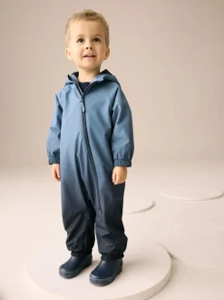 Next Blue Dip Dye Waterproof Fleece Lined Puddlesuit (3mths-7yrs) Best