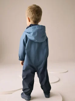 Next Blue Dip Dye Waterproof Fleece Lined Puddlesuit (3mths-7yrs) Best