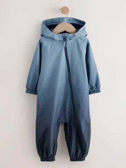 Next Blue Dip Dye Waterproof Fleece Lined Puddlesuit (3mths-7yrs) Best