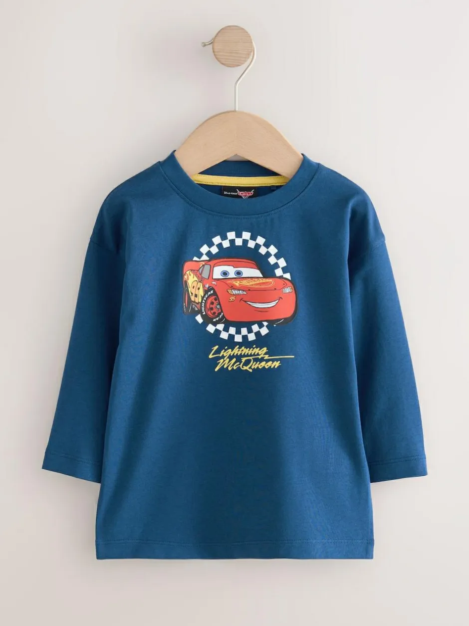 Next Disney Cars Long Sleeve T-Shirt (9mths-8yrs) Blue Sale