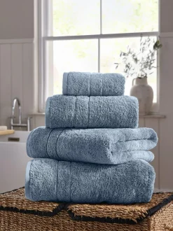 Next Blue Egyptian Cotton Luxe Heavy Weight Towel Online