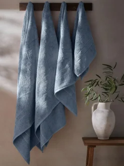 Next Blue Egyptian Cotton Luxe Heavy Weight Towel Online