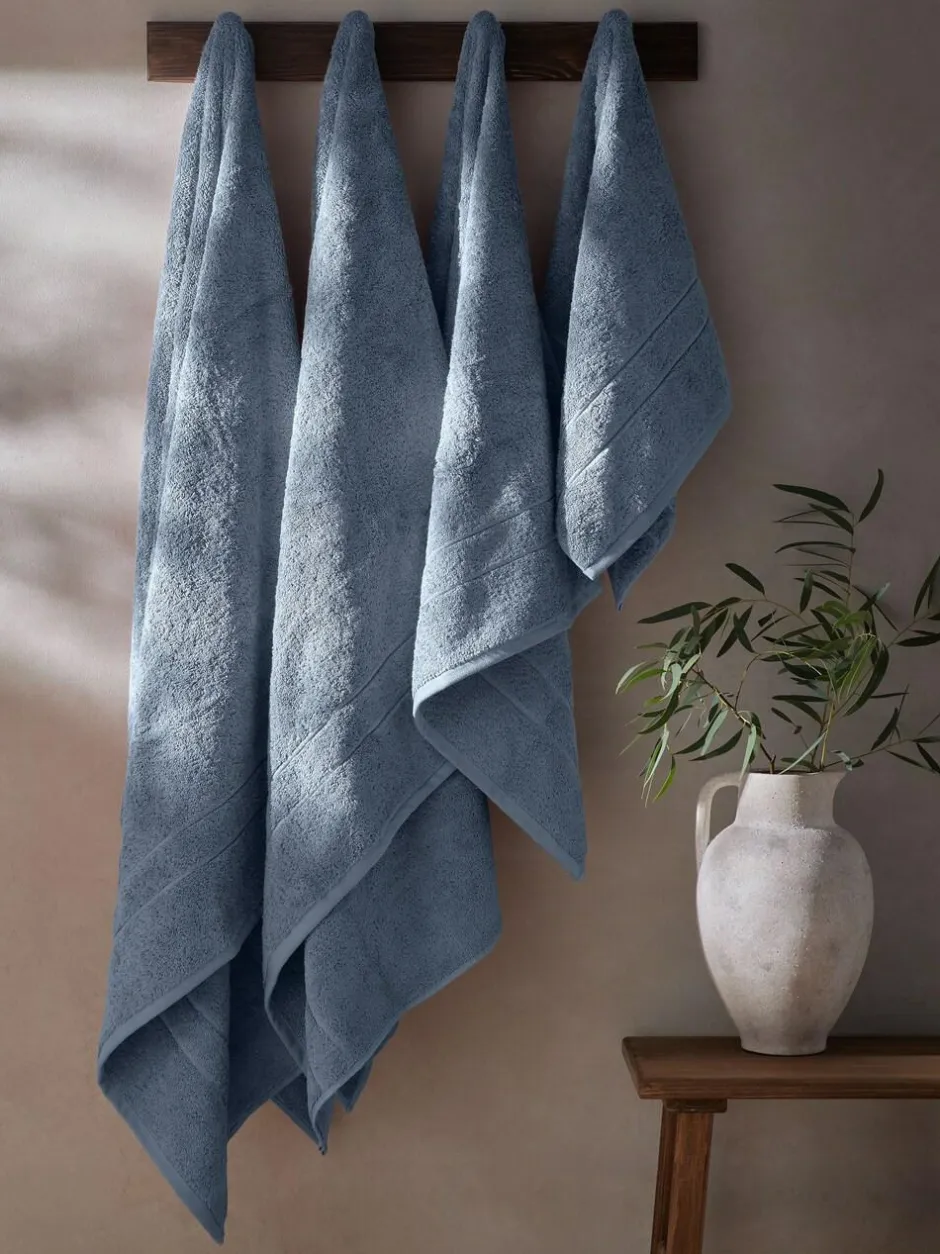 Next Blue Egyptian Cotton Luxe Heavy Weight Towel Online
