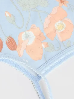 Next 5 Pack Vest Baby Bodysuits Blue Floral Clearance