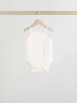 Next 5 Pack Vest Baby Bodysuits Blue Floral Clearance