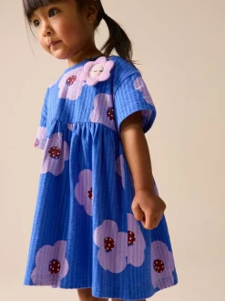 Next Jersey Dress (3mths-7yrs) Blue Flower Best