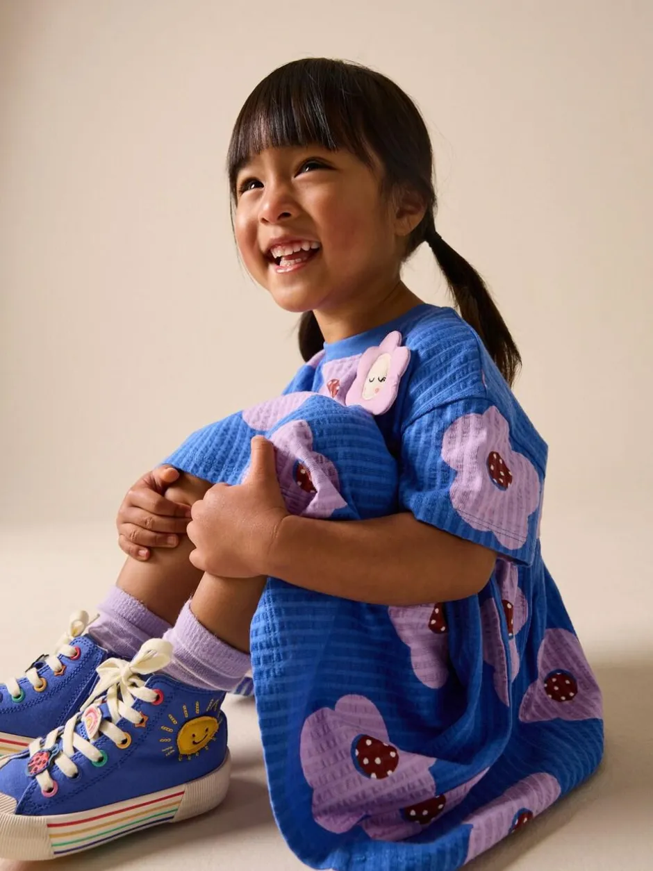 Next Jersey Dress (3mths-7yrs) Blue Flower Best