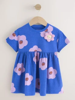 Next Jersey Dress (3mths-7yrs) Blue Flower Best