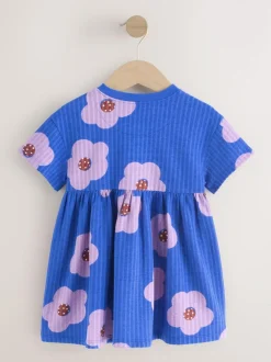 Next Jersey Dress (3mths-7yrs) Blue Flower Best