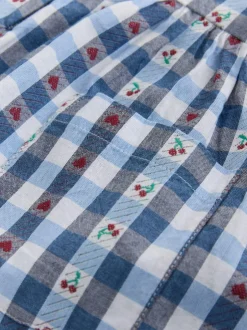 Next Trapeze Playsuit (3mths-7yrs) Blue Gingham New