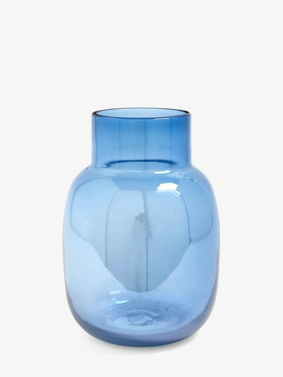 Next Glass Vase Blue Sale