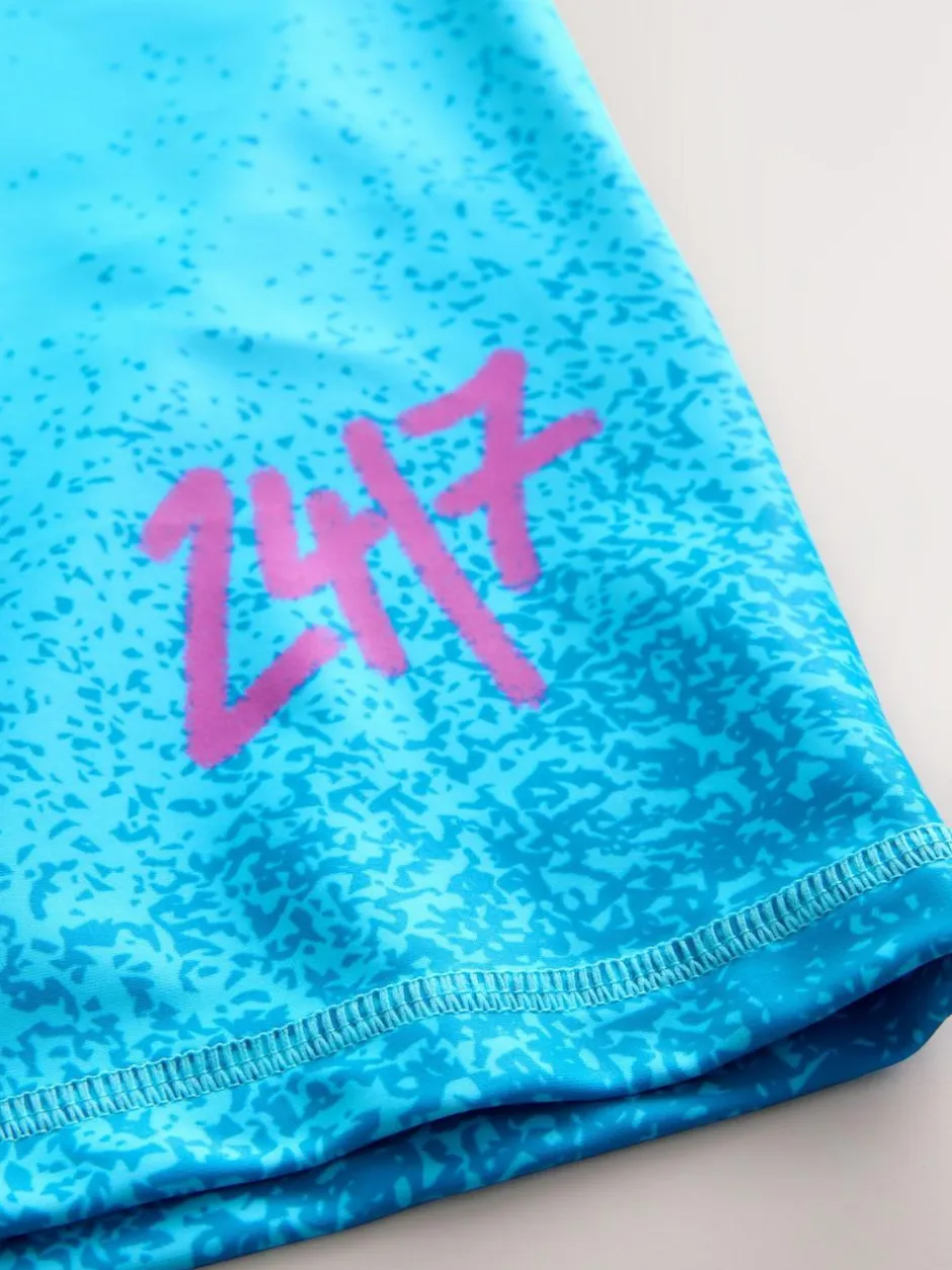 Next Blue Graffiti Short Sleeve Rash Vest (1.5-16yrs) Best