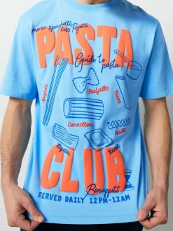 Next Blue Graphic Short Sleeve Jersey Pyjamas Set New