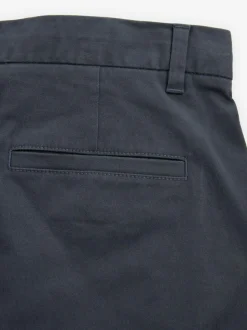 Next Blue Grey Mid Slim Fit Stretch Chinos Trousers Sale