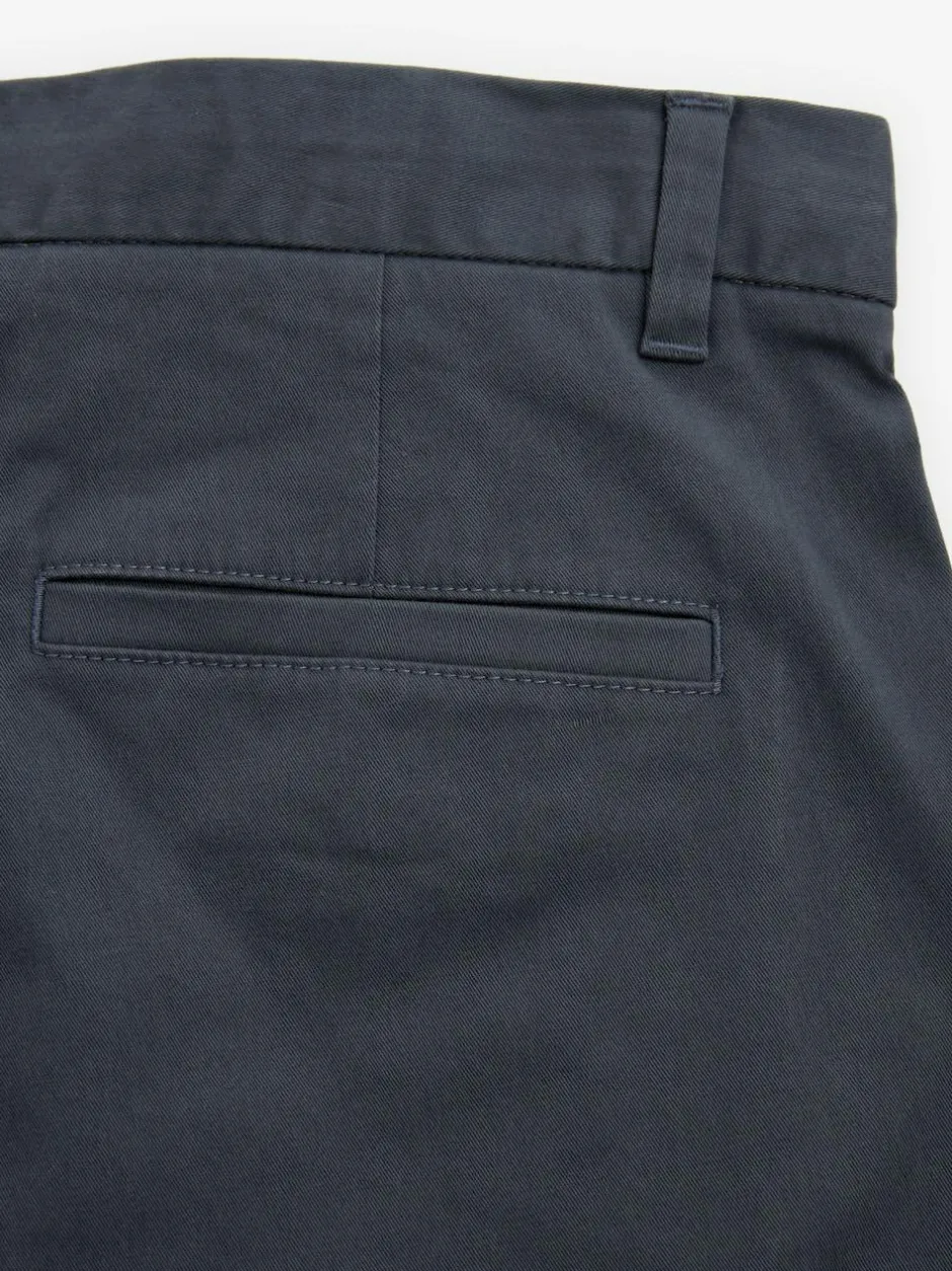 Next Blue Grey Mid Slim Fit Stretch Chinos Trousers Sale