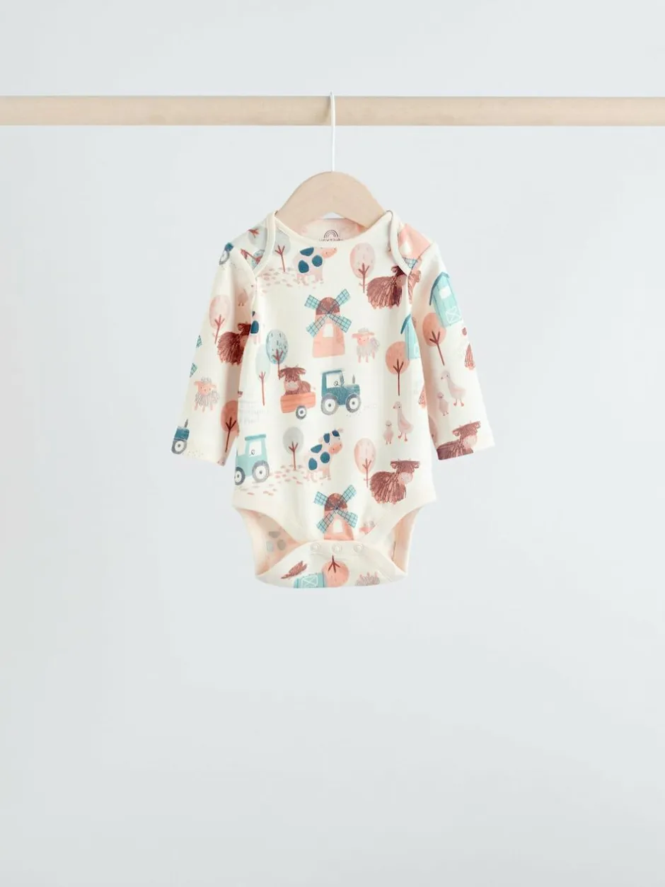 Next Blue Hamish Long Sleeve Bodysuits 3 Pack