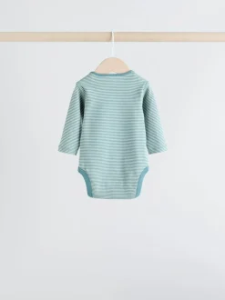 Next Blue Hamish Long Sleeve Bodysuits 3 Pack