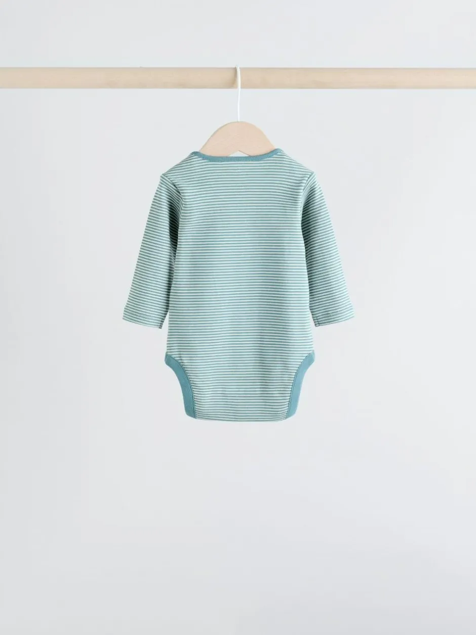 Next Blue Hamish Long Sleeve Bodysuits 3 Pack