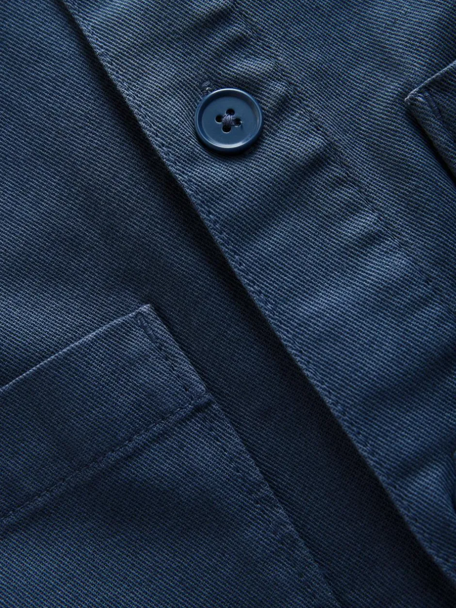 Next Hem Pocket Shacket Blue Outlet