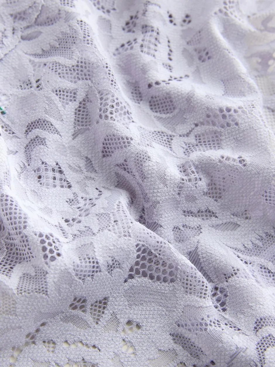 Next High Leg All Over Lace Knickers 3 Pack Blue Discount