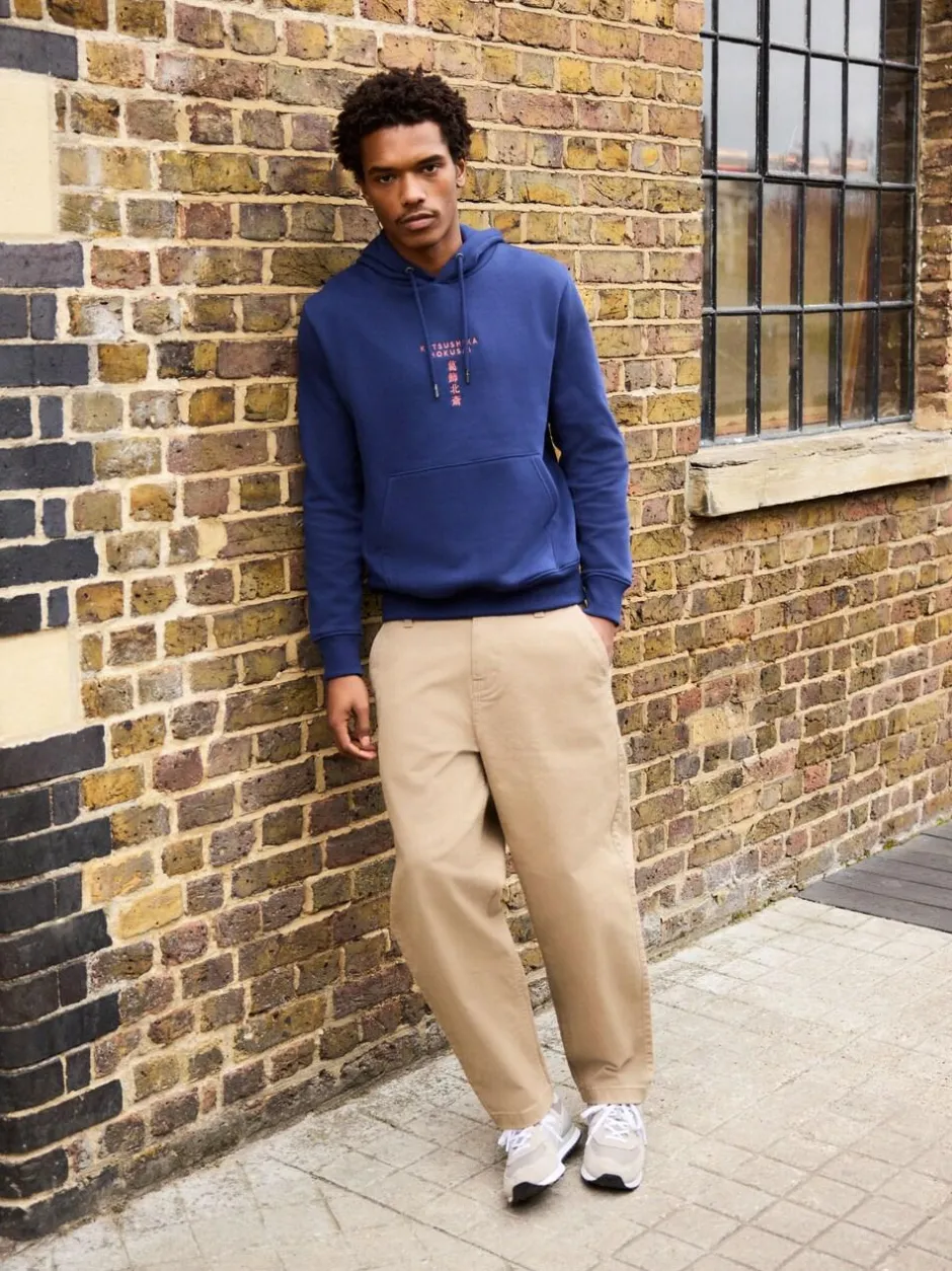 Next Blue Hokusai Licence Graphic Crew Neck Sweatshirt Online