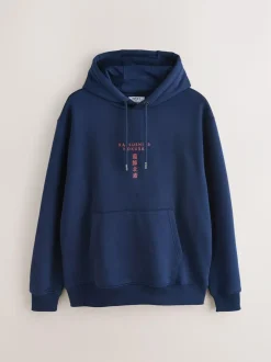 Next Blue Hokusai Licence Graphic Crew Neck Sweatshirt Online