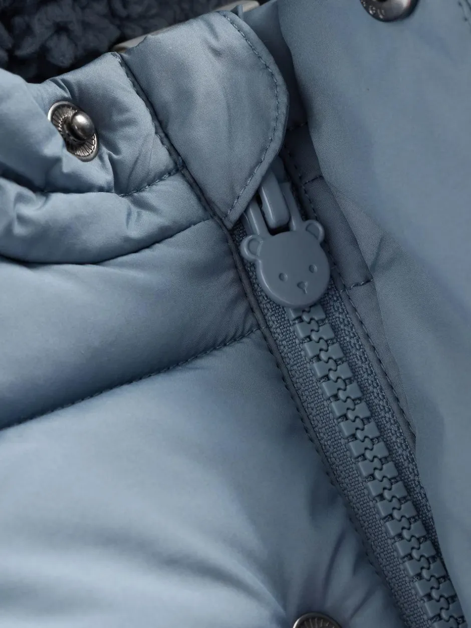 Next Baby Puffer Jacket (0mths-2yrs) Blue Hooded Clearance