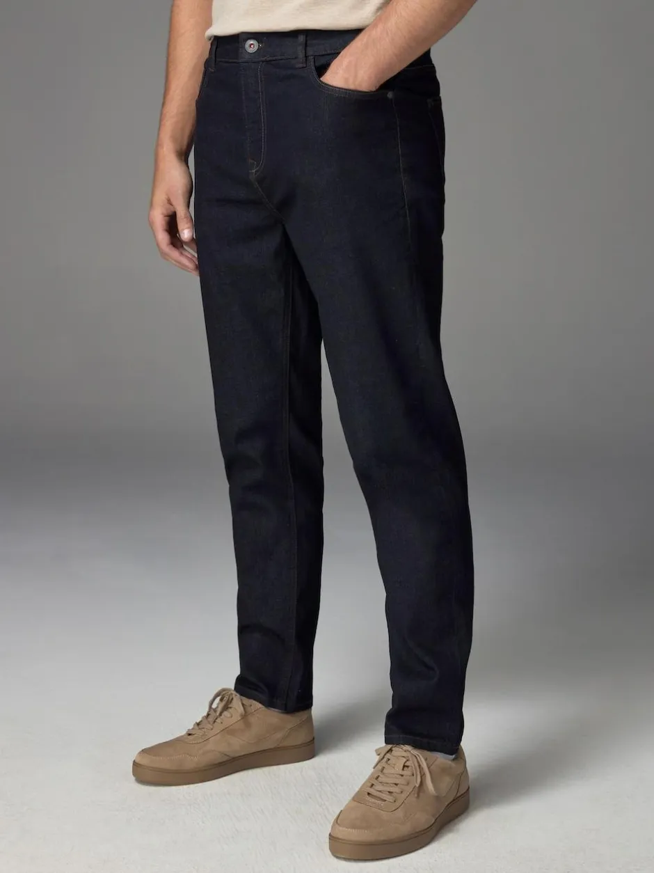 Next Blue Indigo Rinse Regular Tapered Fit Classic Stretch Jeans New