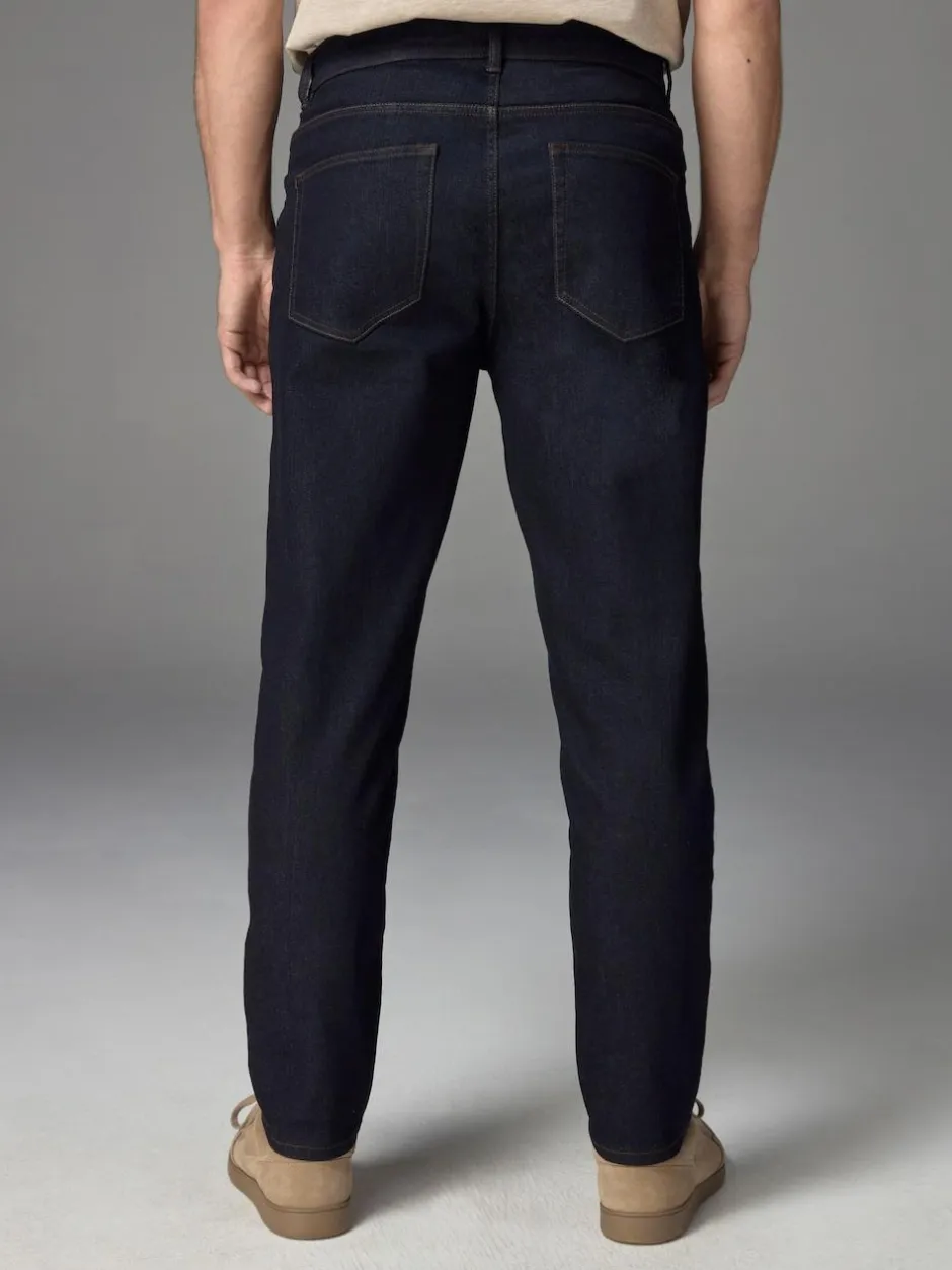 Next Blue Indigo Rinse Regular Tapered Fit Classic Stretch Jeans New