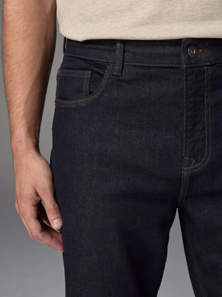 Next Blue Indigo Rinse Regular Tapered Fit Classic Stretch Jeans New
