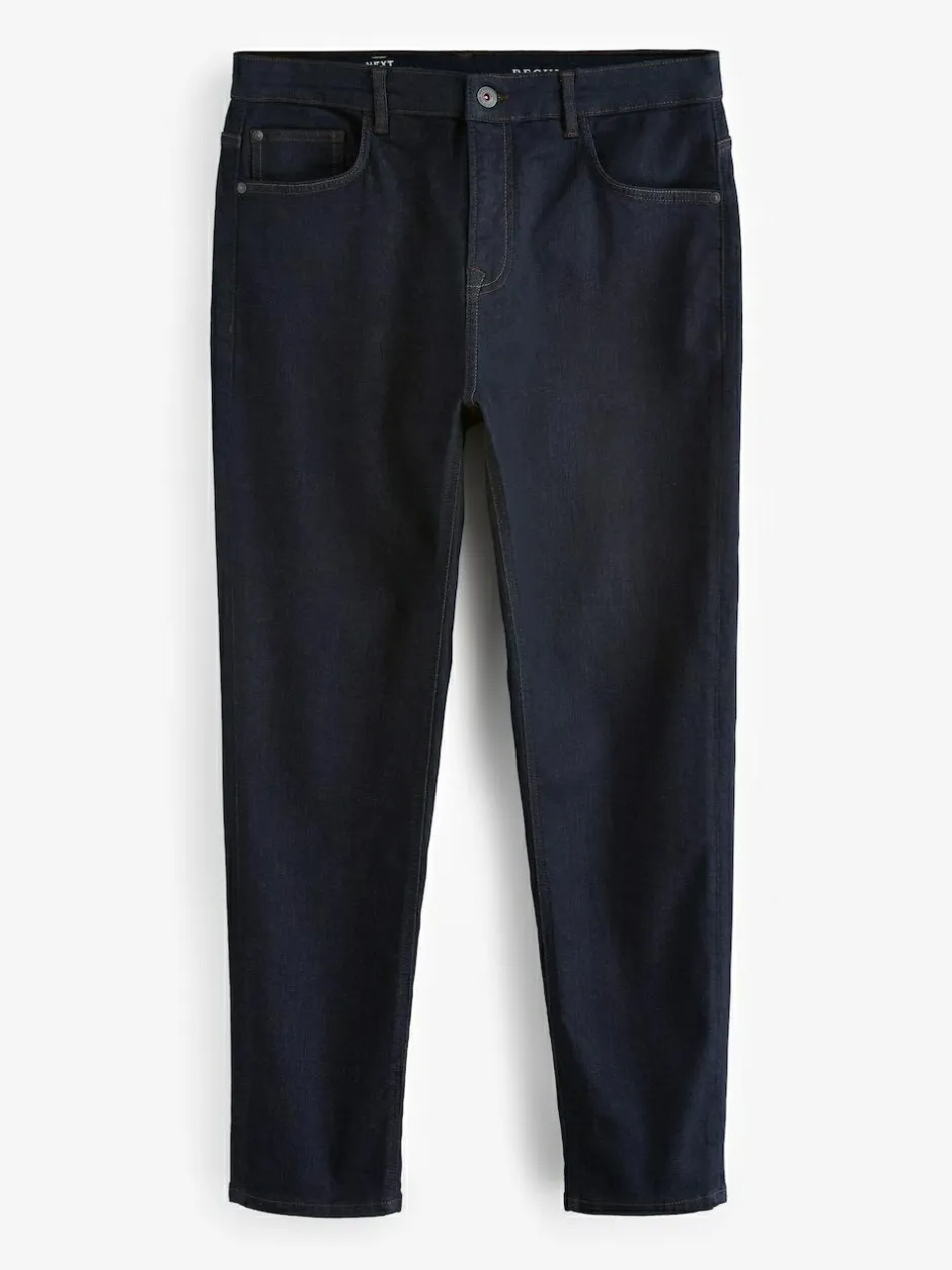 Next Blue Indigo Rinse Regular Tapered Fit Classic Stretch Jeans New
