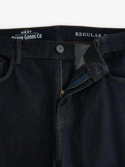 Next Blue Indigo Rinse Regular Tapered Fit Classic Stretch Jeans New