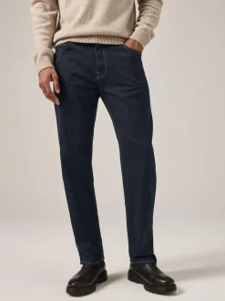 Next Blue Indigo Rinse Single Straight Fit Classic Stretch Jeans Hot